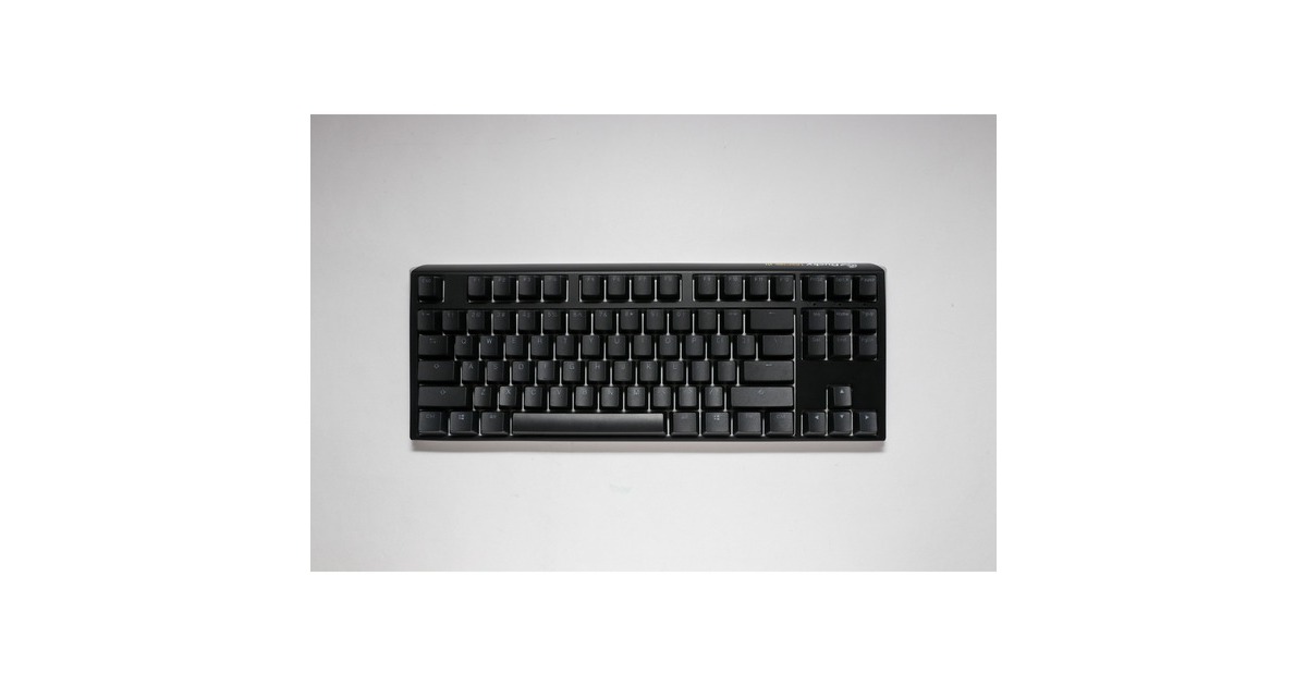 DuckyOne 3 Classic TKL, toetsenbord  (Zwart/wit, US lay-out, Cherry MX Red, RGB led, Double-shot PBT, Hot-swappable, QUACK Mechanics, 80%)