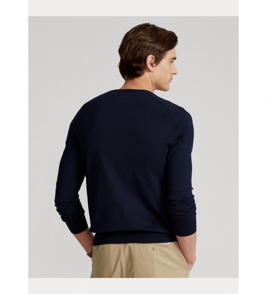 Suéter Ralph Lauren Slim Fit 710670789004 azul marinho