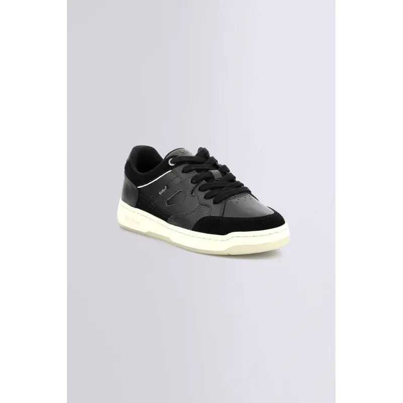 KIKOUAK JUNIOR NOIR BASKETS BASSES Cuir Mixte