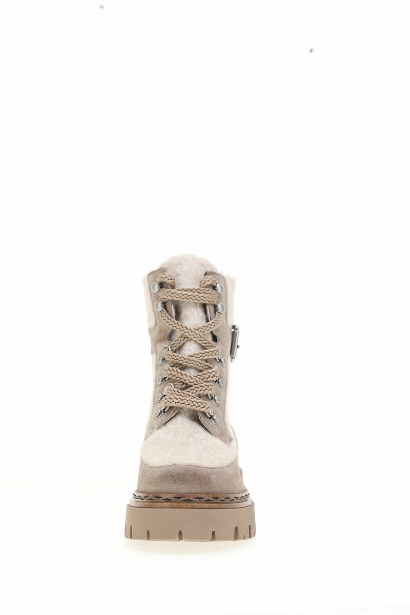 MJUS<br>Botas em camurça e sherpa