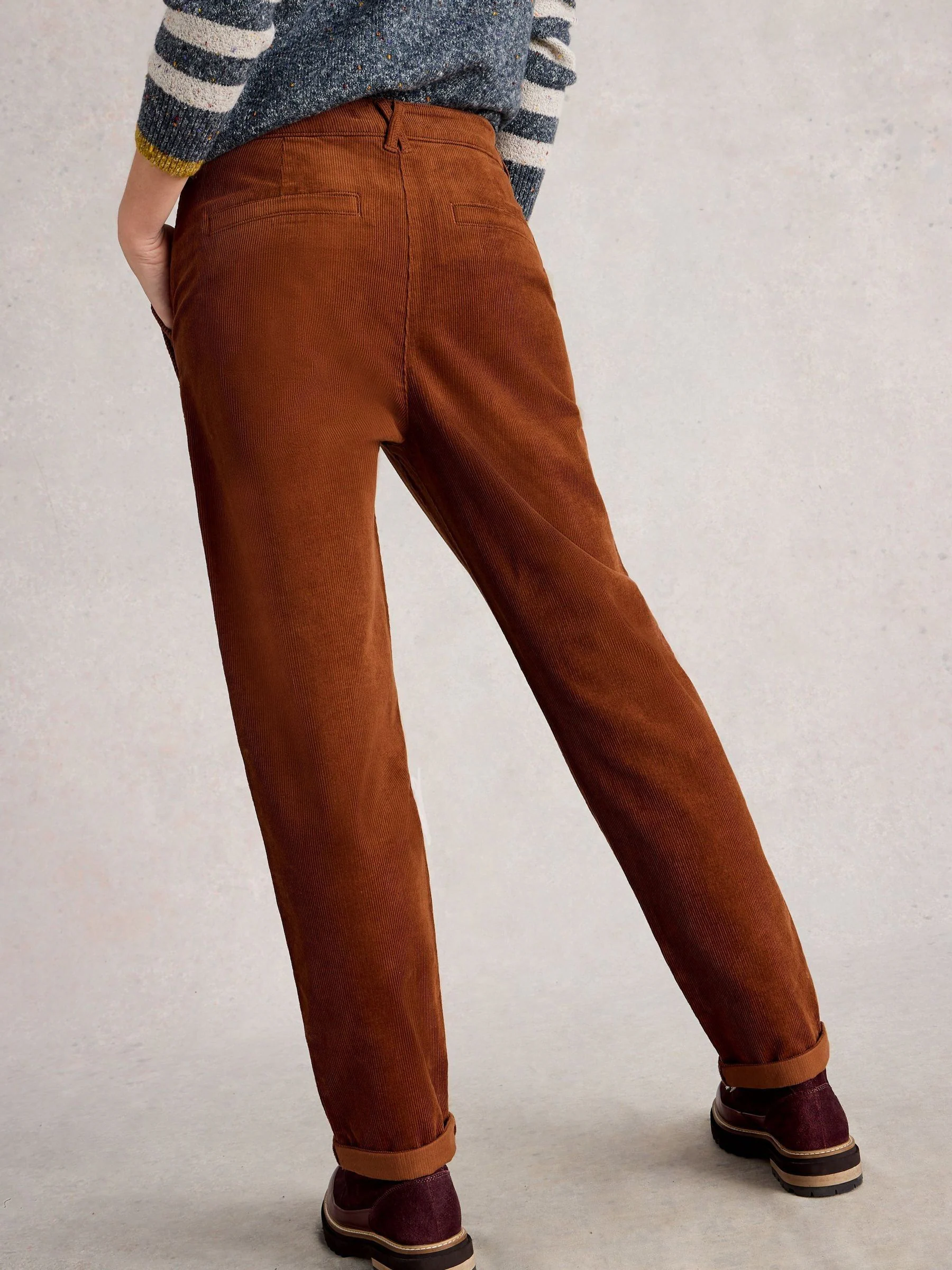 Bruin - White Stuff Twister corduroy broek