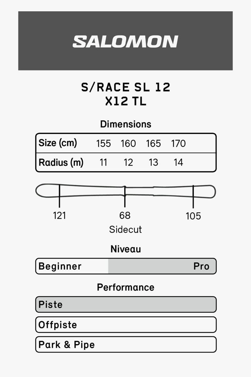 Salomon SRace SL 12 Ski Set 2223