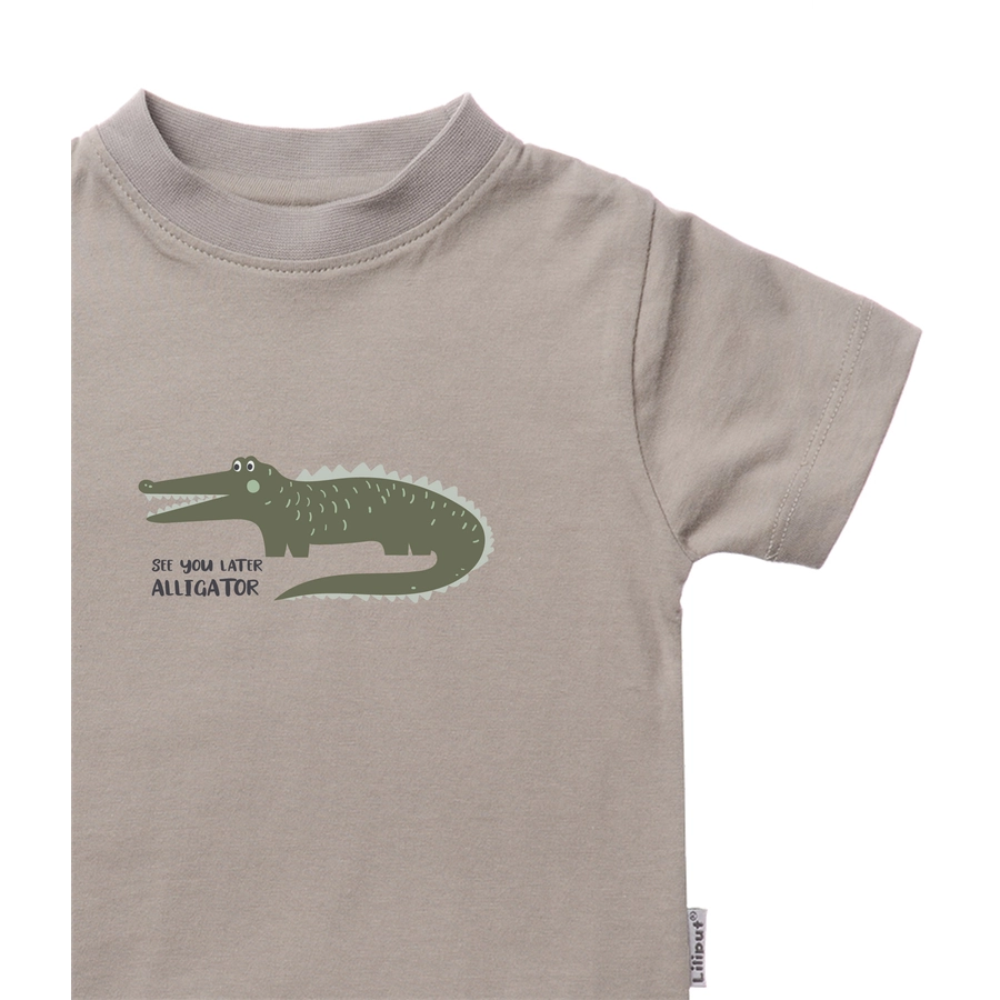 Liliput T-Shirts im 2er Pack Krokodil oliv-rosa