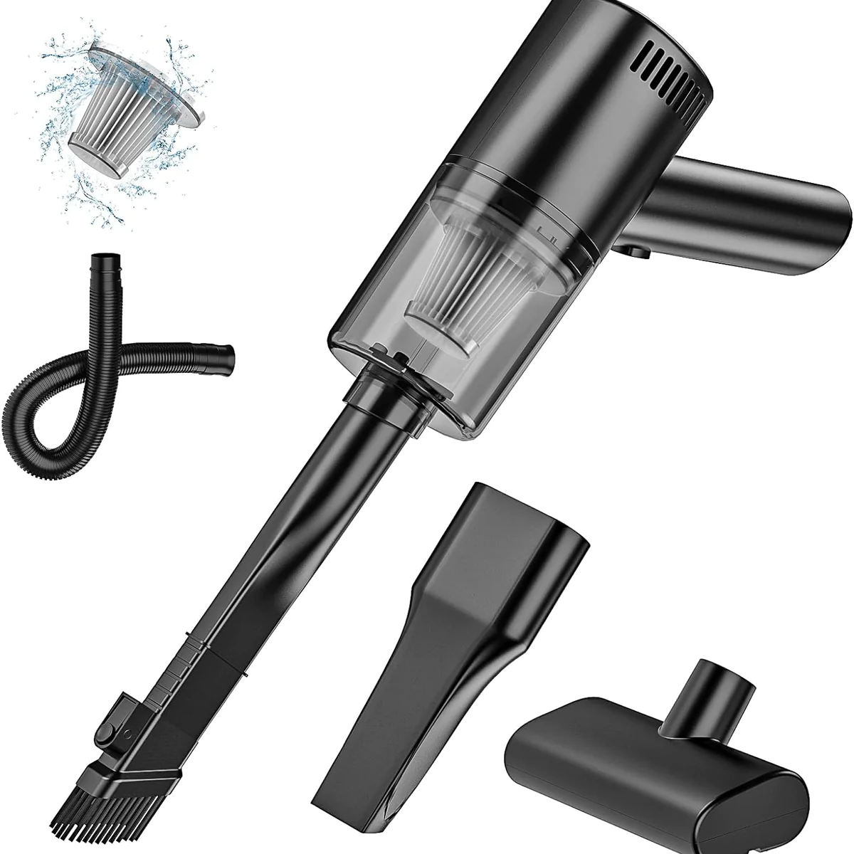 Aspirateur de table sans fil rechargeable 9000PA noir Vendos85