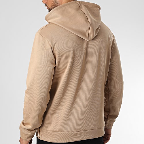 Sweat Capuche F22212 Beige Foncé