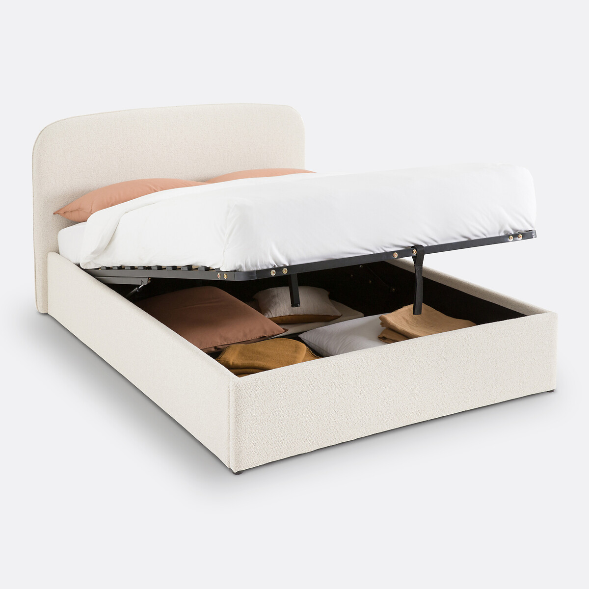 LA REDOUTE INTERIEURS<br>Cama baú Bouclette com base de ripas rebatível, Conto