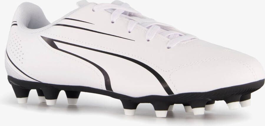 Puma Vitoria Jr. voetbalschoenen wit zwart Imitatieleer 29