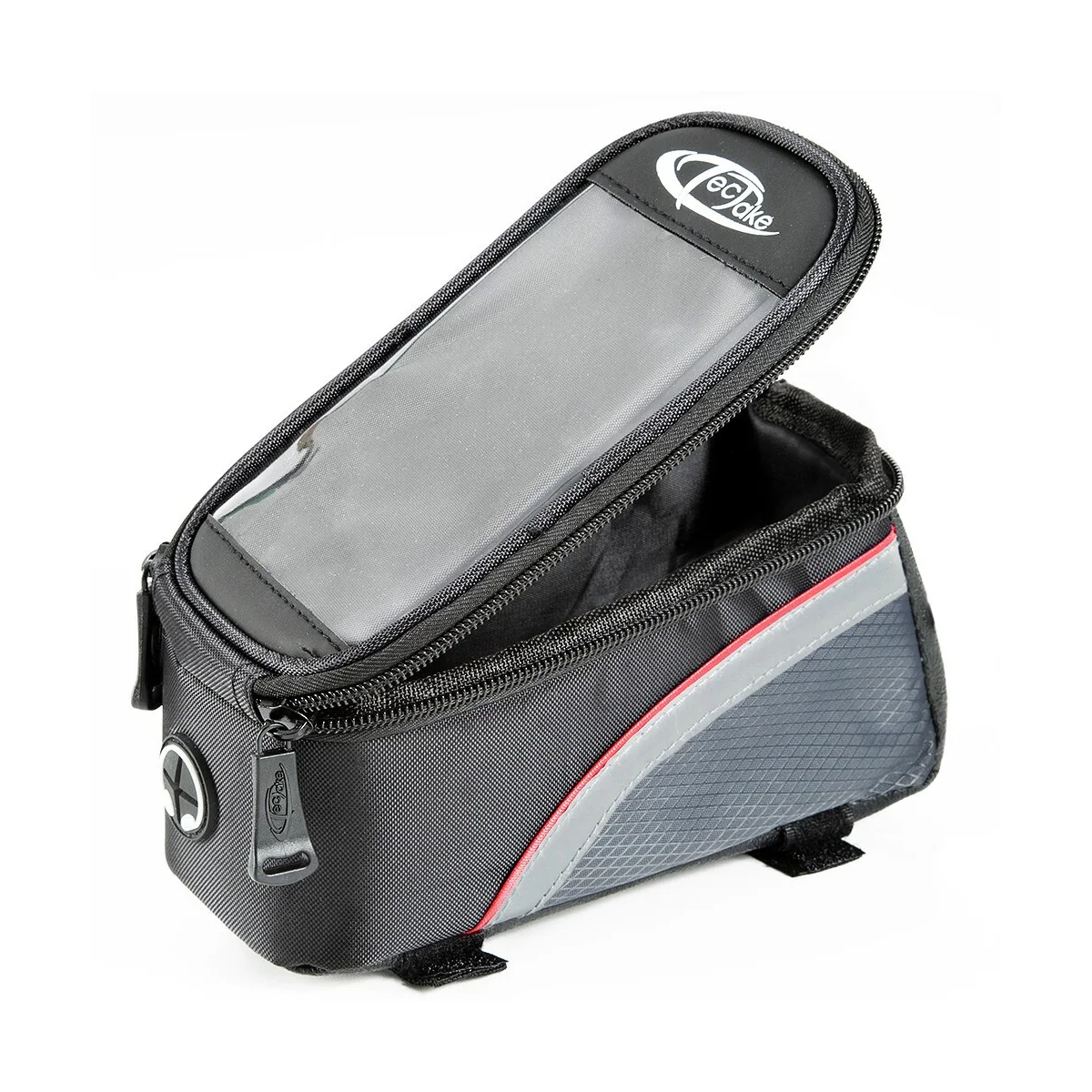 Mobilholder sykkel - 20 x 9,5 x 10 cm,svart/grå/rød