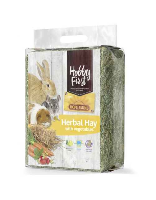 Hobbyfirst Hope Farms Herbal Hay With Vegetables - Ruwvoer - 1 kg