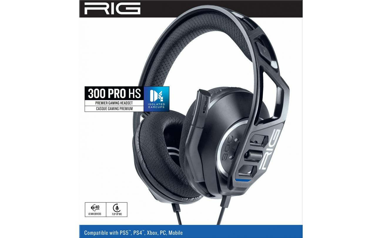 PS4/PS5 Nacon RIG 300PROHS Headset Zwart