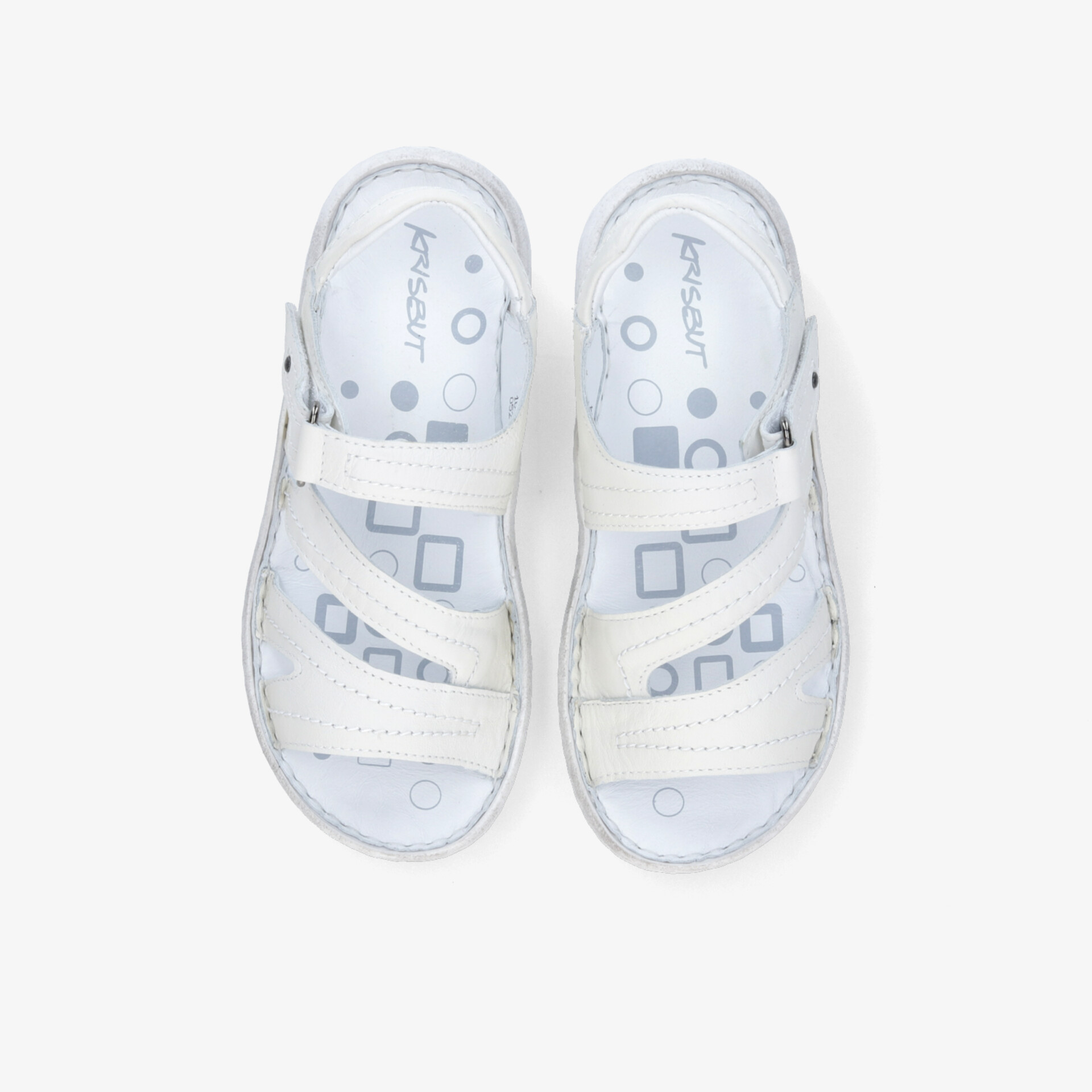 KRISBUT Damen Sandalen weiß