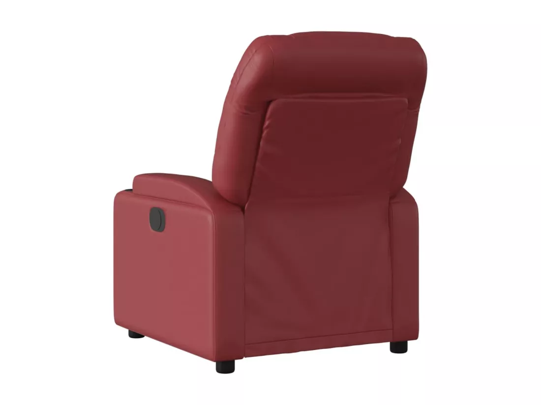 Fauteuil de massage inclinable Rouge bordeaux Similicuir