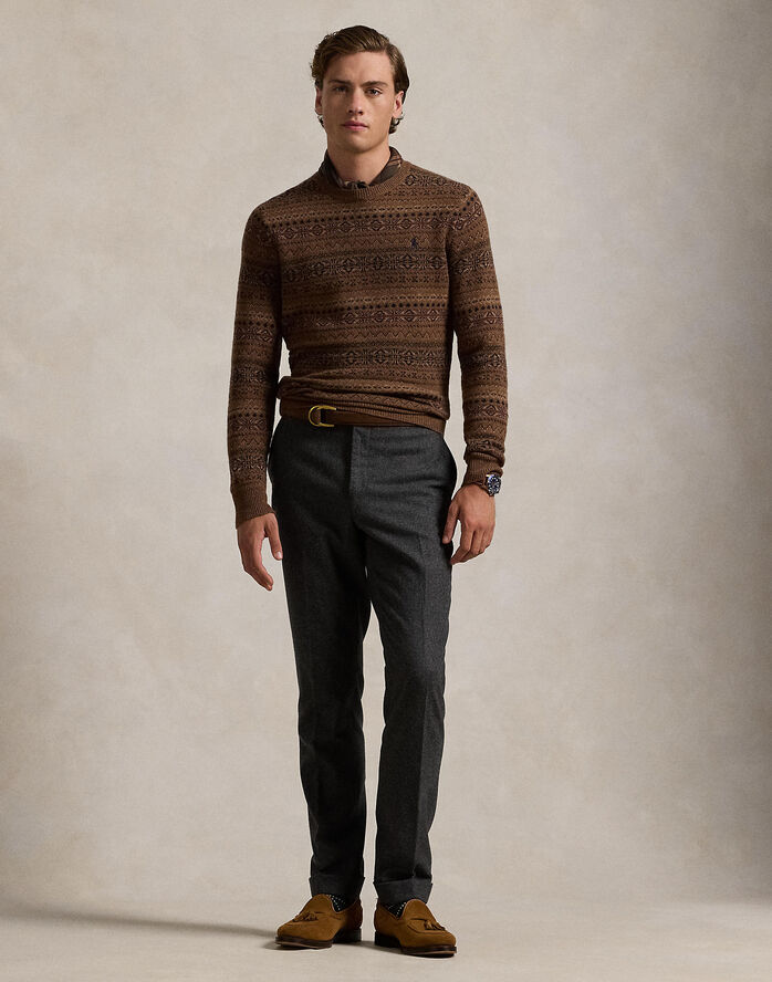 Polo Ralph Lauren 2/17-5 WOOL RWS-LSL-PLO Camel combo