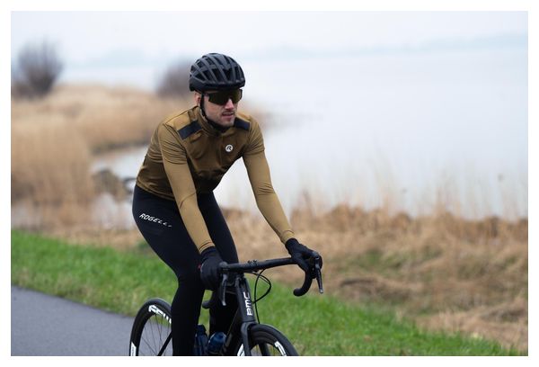 Maillot cycliste manches longues - Homme - Brun - Rogelli Mono