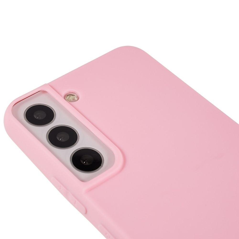 Samsung Galaxy S22 5G Gummi Case Hülle mit Kameraschutz - Rosa (Matt)