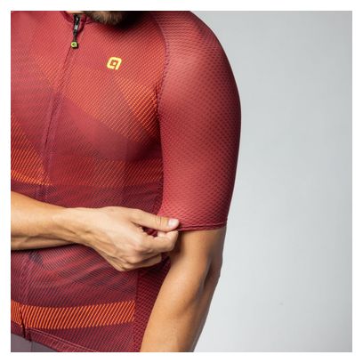 Maillot Manches Courtes Alé Connect Rouge