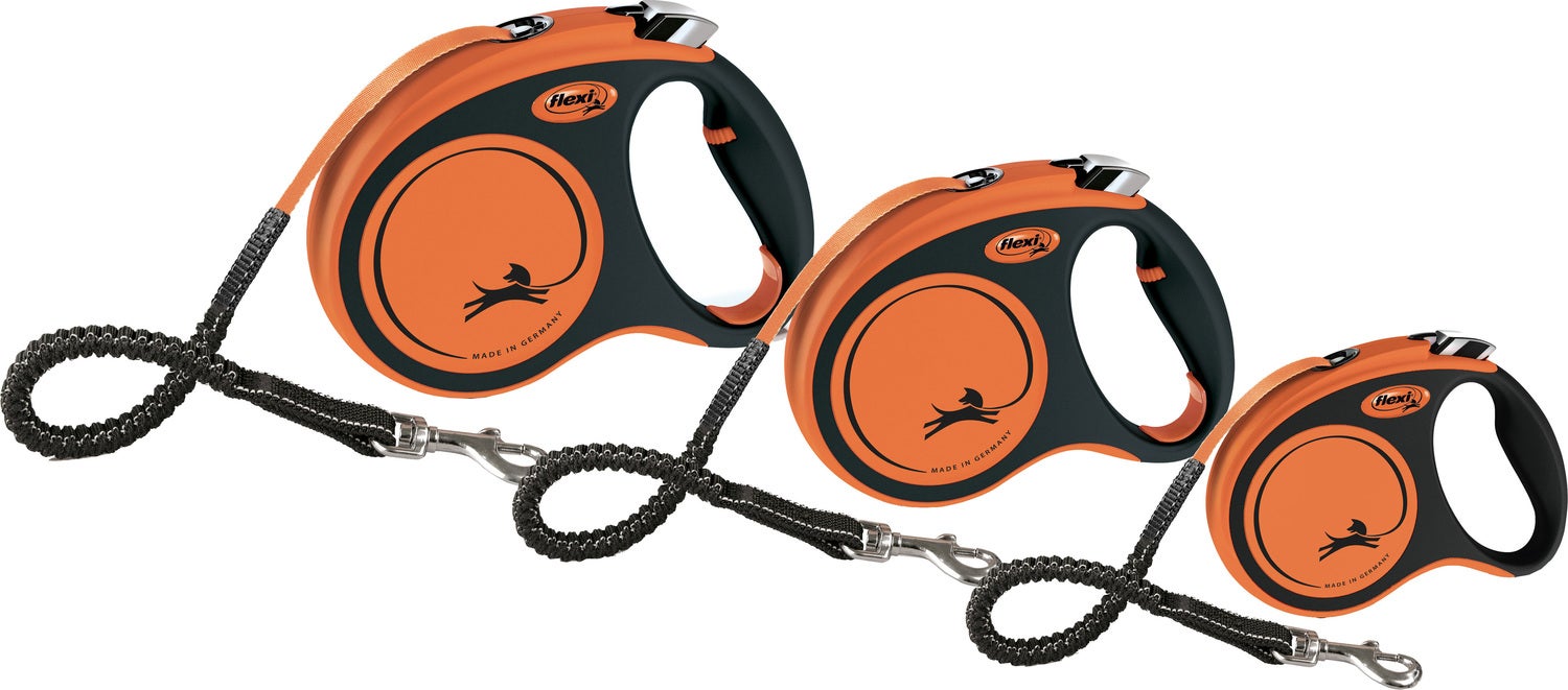 Flexi hondenriem Xtreme tape M oranje 5 m