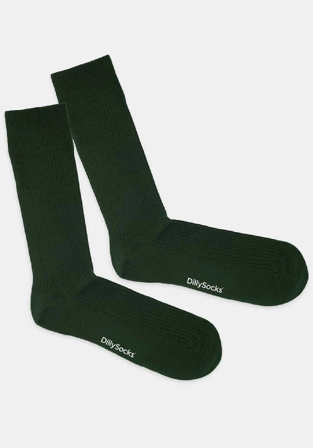 DillySocks Socken Ribbed Forest Green