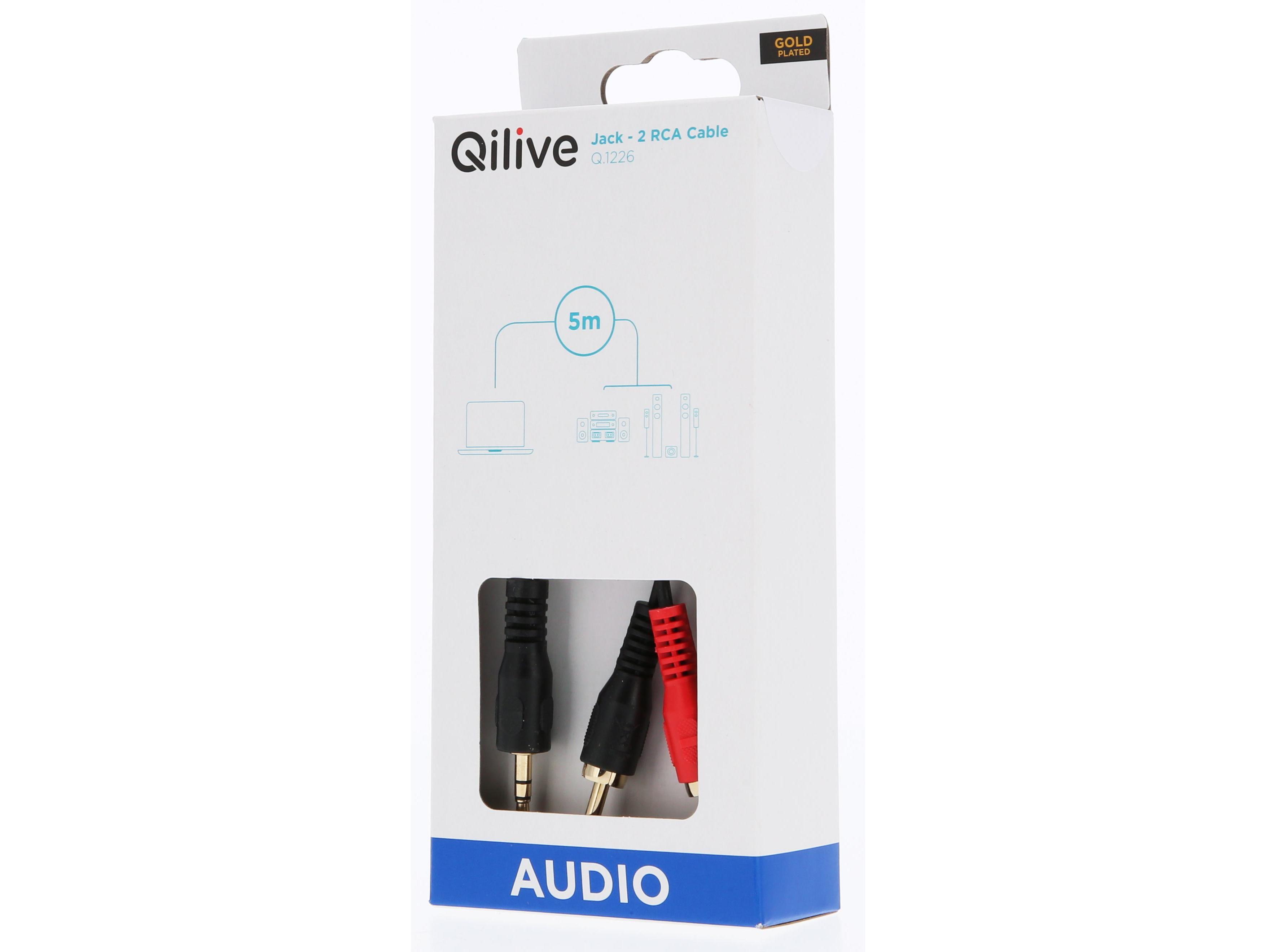CABO ÁUDIO QILIVE G4217930 2RCA-JACK 35 5MT