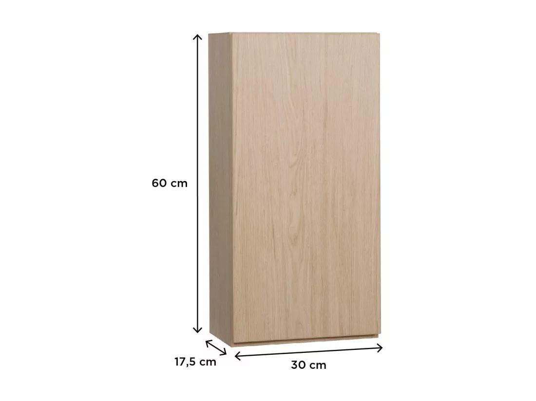 Meuble de rangement - Meuble haut 1 porte - Faible profondeur