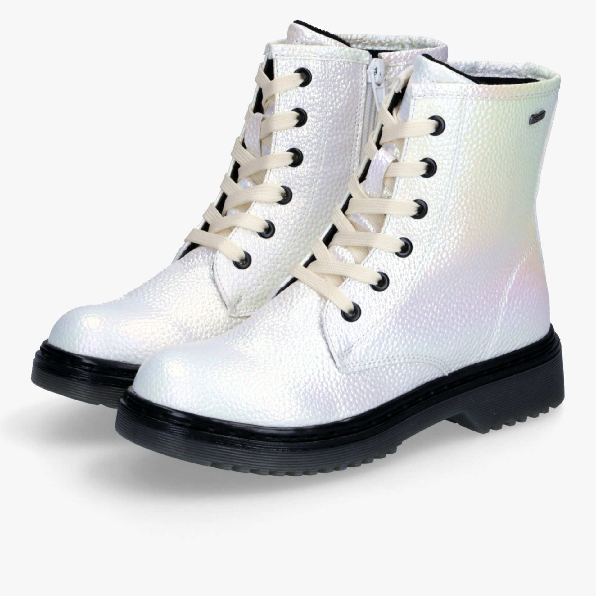 DooDogs Kinder Schnürstiefel weiß