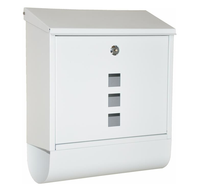 Dazikemo Briefkasten Piazza weiss 38,5 x 30 x 11 cm