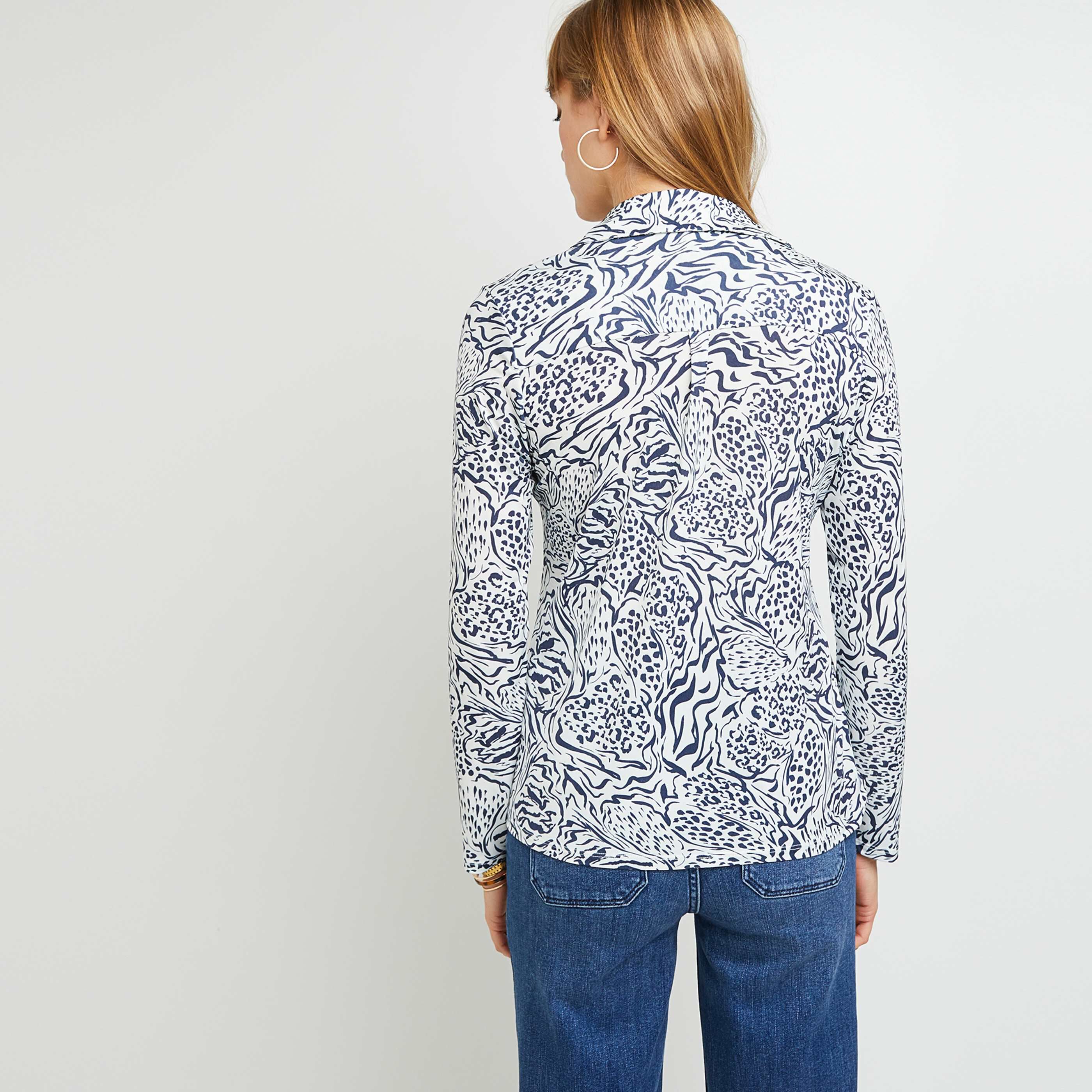 Chemise manches longues femme - ECRU