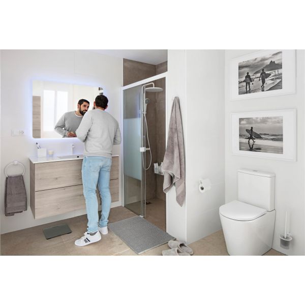 Artens Revestimento Cerâmico Arctic Branco Mate 30x90cm