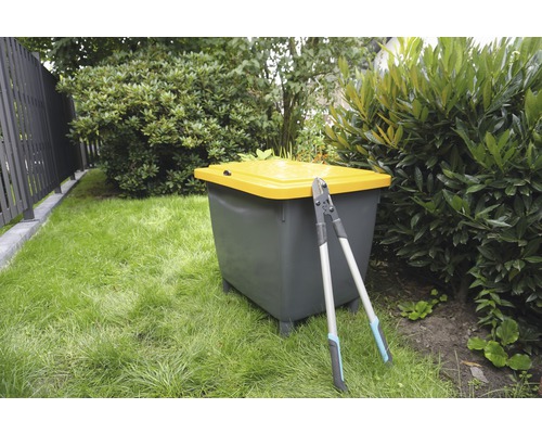 Craemer strooibak, zwart, 210 L