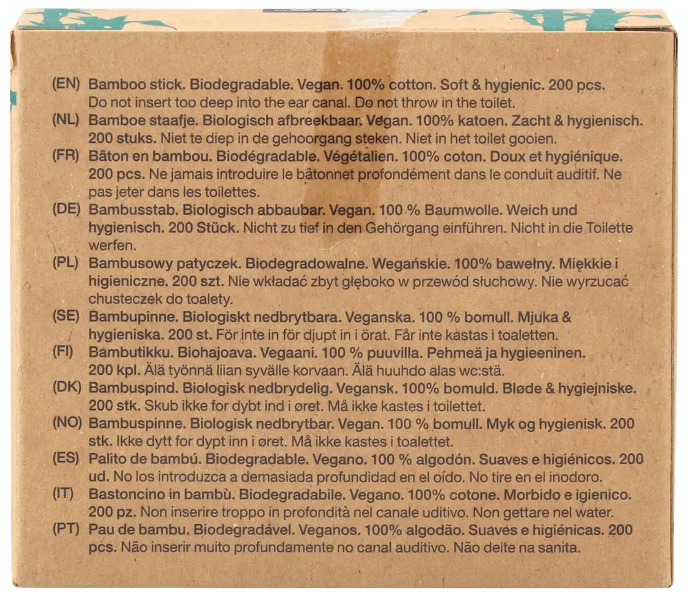 Sence Vatpinde bambus 200-pak