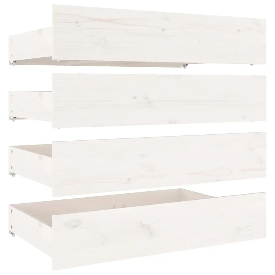 vidaXL - Bedframe - Wit - Hout - 120 x 200 cm