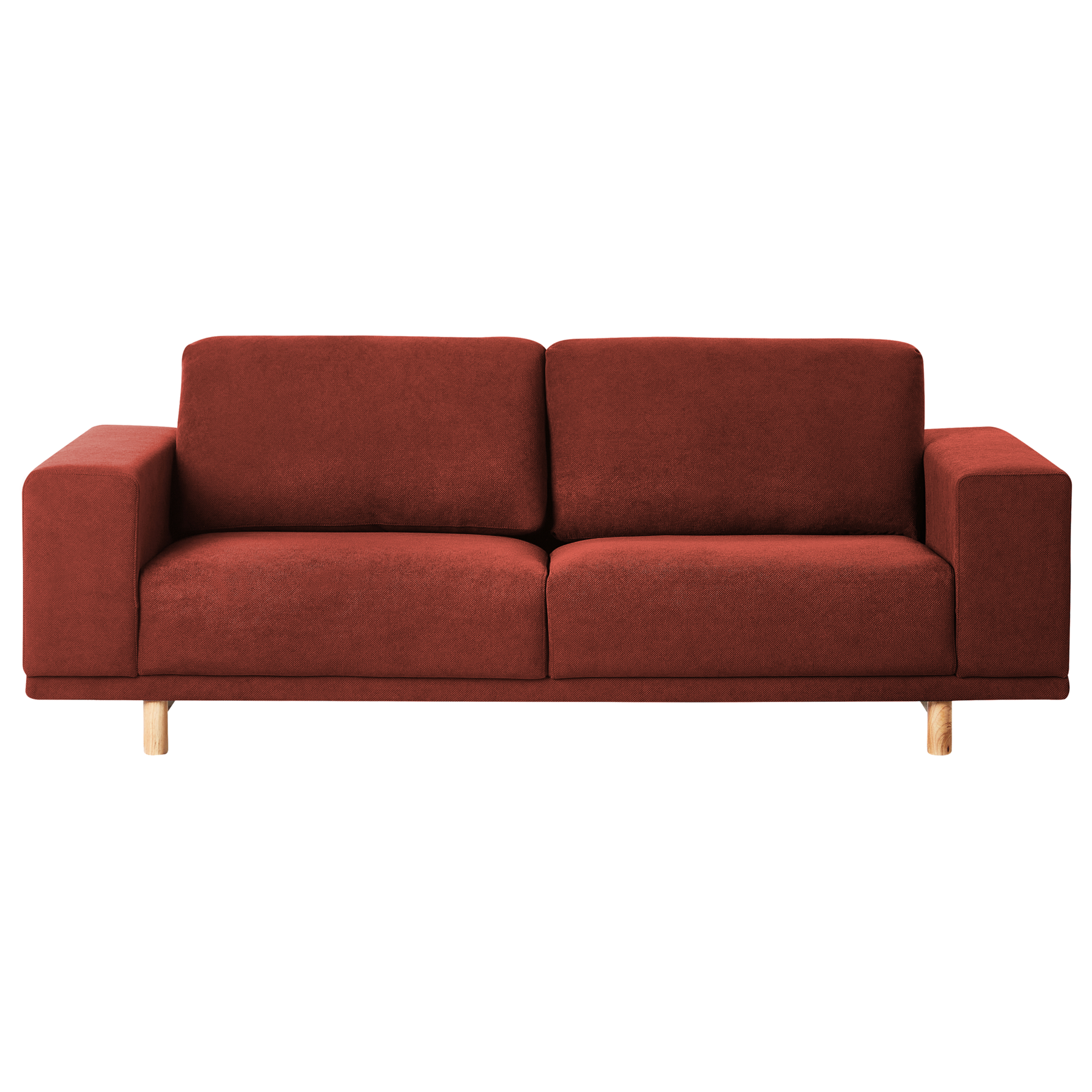 Beliani - NIVALA - Driezitsbank - Rood - Polyester