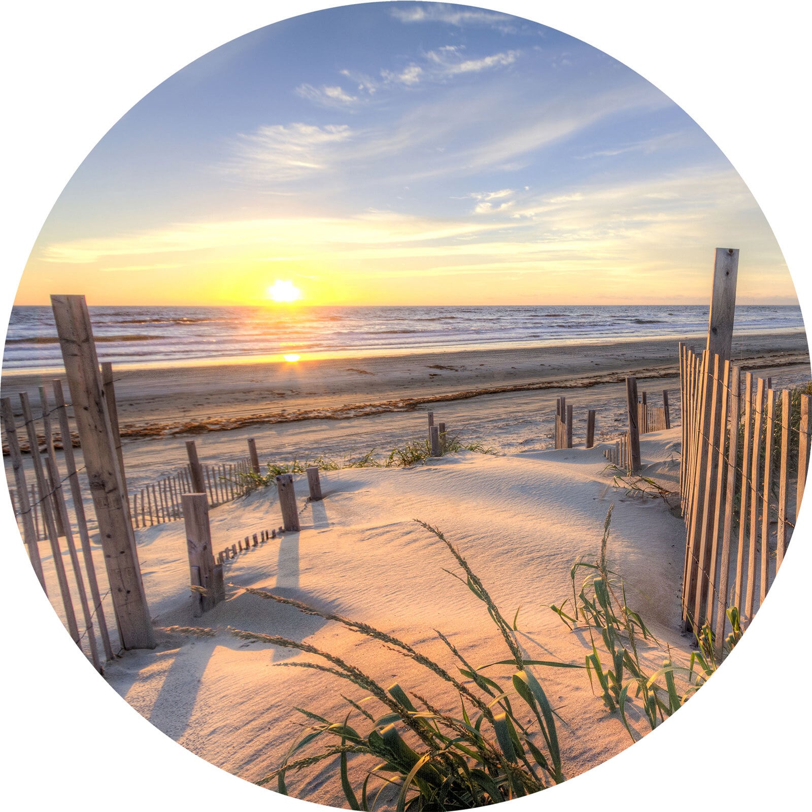 PRO ART Glas Art Bild BEACHVIEW I 50 cm Floatglas