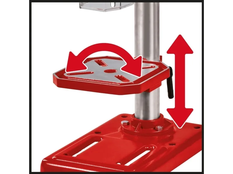 Einhell TC-BD 500, Søjleboremaskine, Nøgle, B16, Sort, Rød, 300 rpm, 2410 rpm