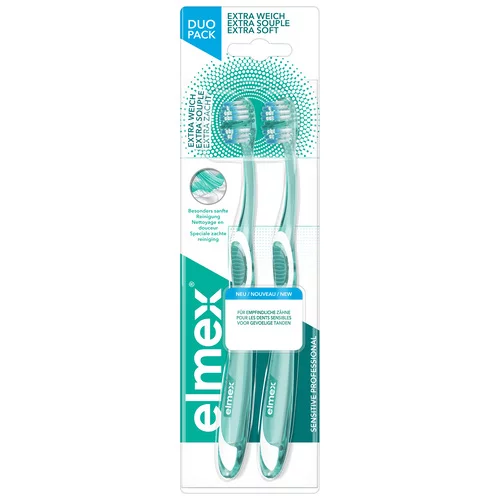 Elmex Sensitive Brosse A Dents Manuelle Sensitive Extra Souple - 2 Brosses à Dent