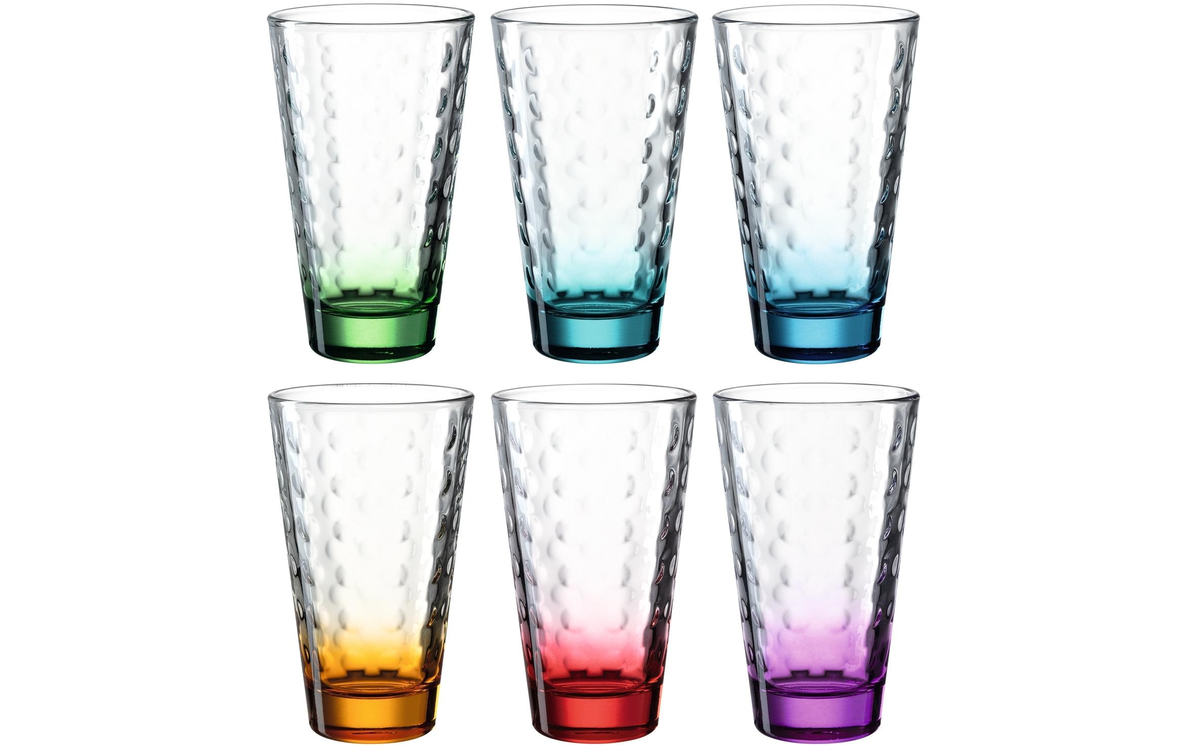 Trinkglas Optic 300 ml, 6 Stück, MehrfarbigGläser-Set