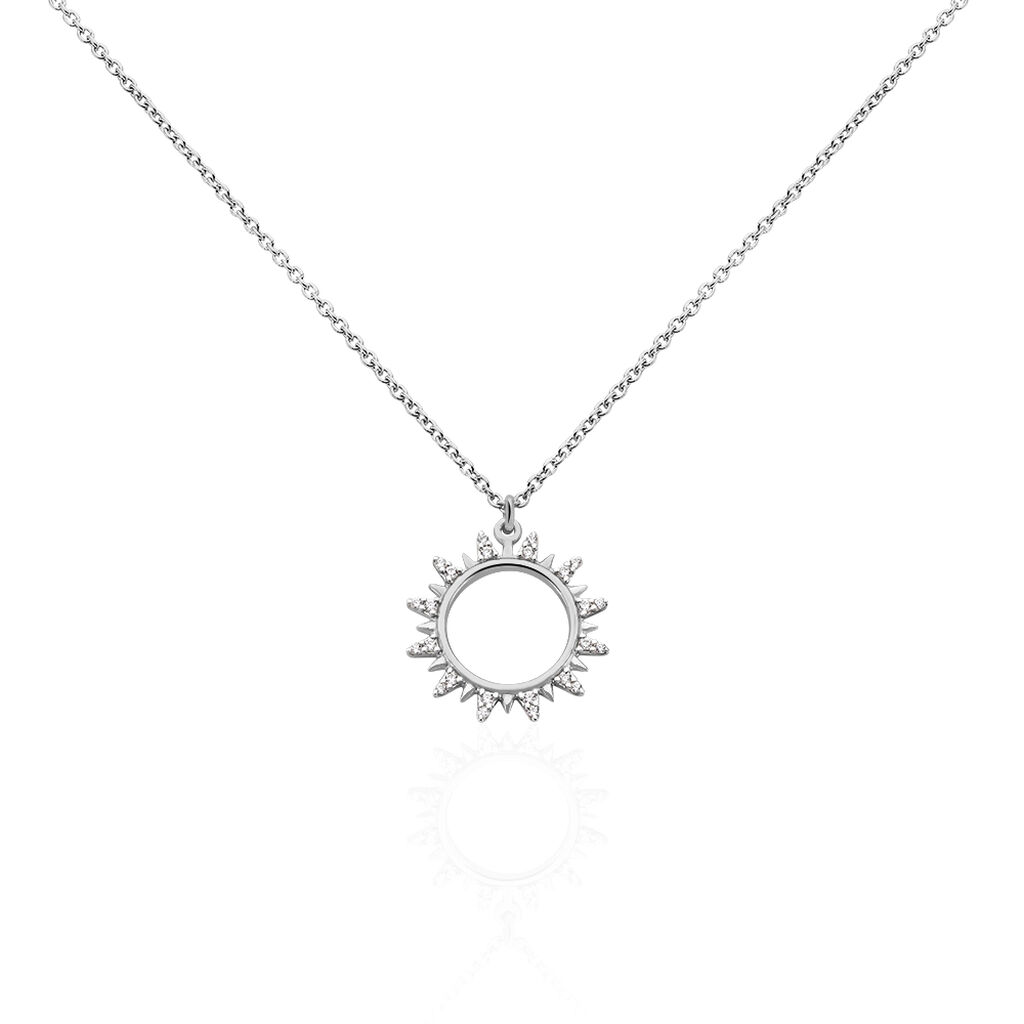 Collier Astri Argent Blanc Oxyde De Zirconium