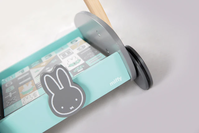roba® Lauflernwagen »miffy®« mit 35-teiligem Holzbausteine-Set