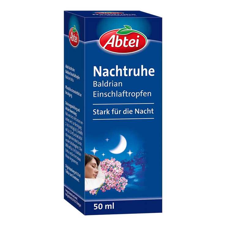 Abtei Nachtruhe Baldrian Einschlaftropfen, 50 ml