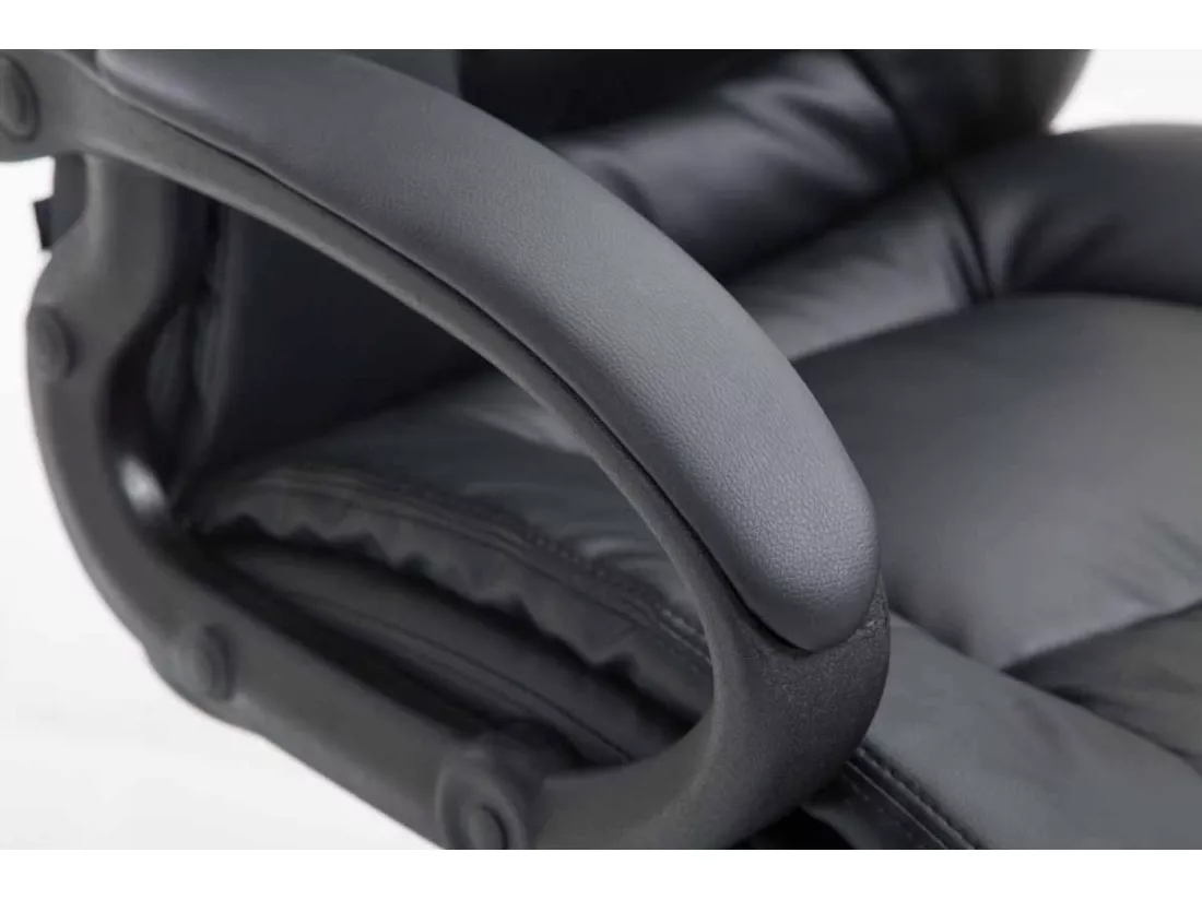 Chaise de bureau - Similicuir & Noir - Noir - XL Sparta