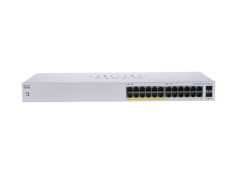 Cisco PoE Switch CBS110-24PP-EU 24 Port Unmanaged Switches der Cisco Business 110-Serie