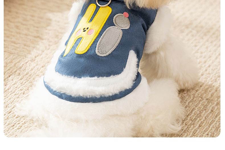 Cissilli - Fleece gevoerde top met lettersapplicatuur