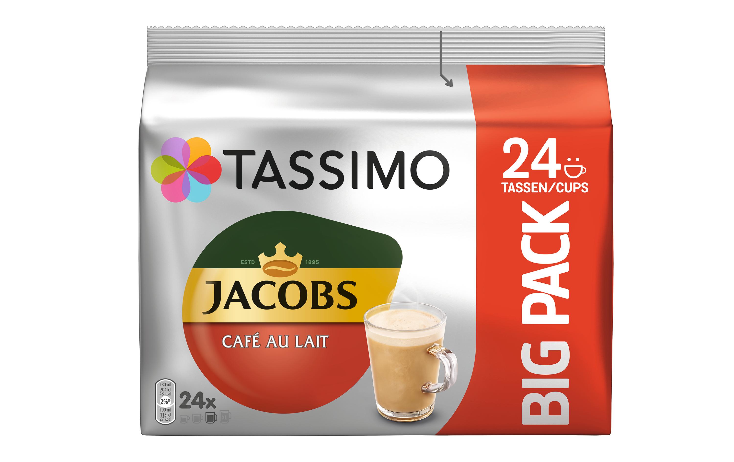Kaffeekapseln T DISC Jacobs Café au Lait 24 StückKaffeeportionen für das Tassimo System