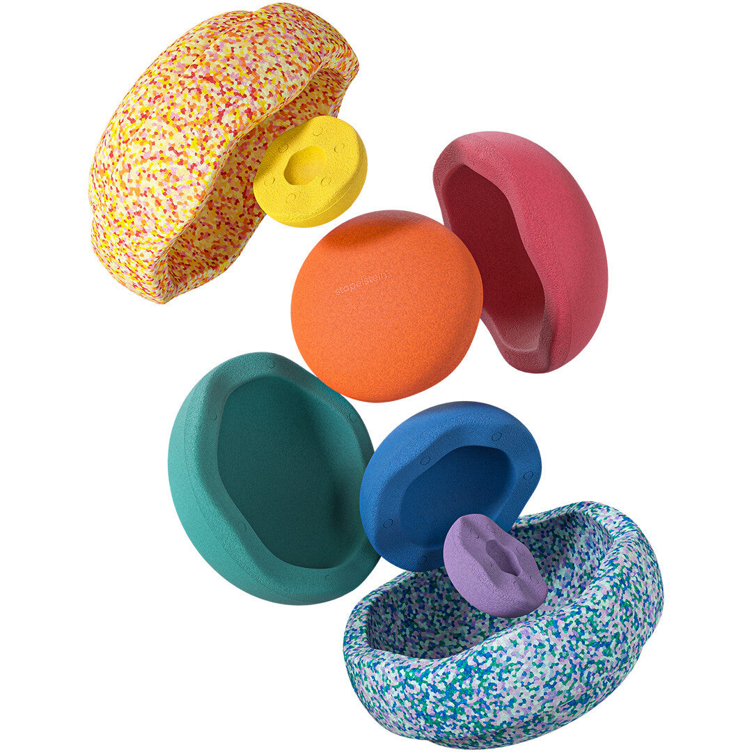 Stapelstein summer rainbow set classic 8st