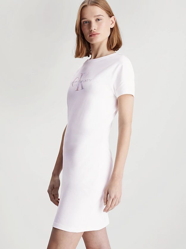 Vestido camiseta com monograma