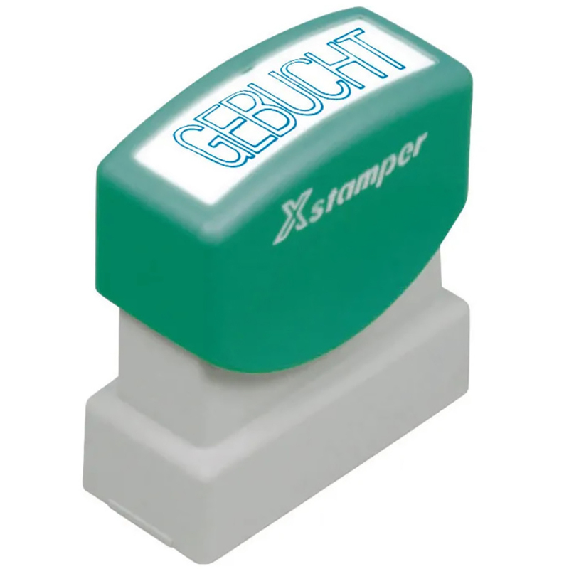 X-Stamper GE 11-B Textstempel, GEBUCHT, blau