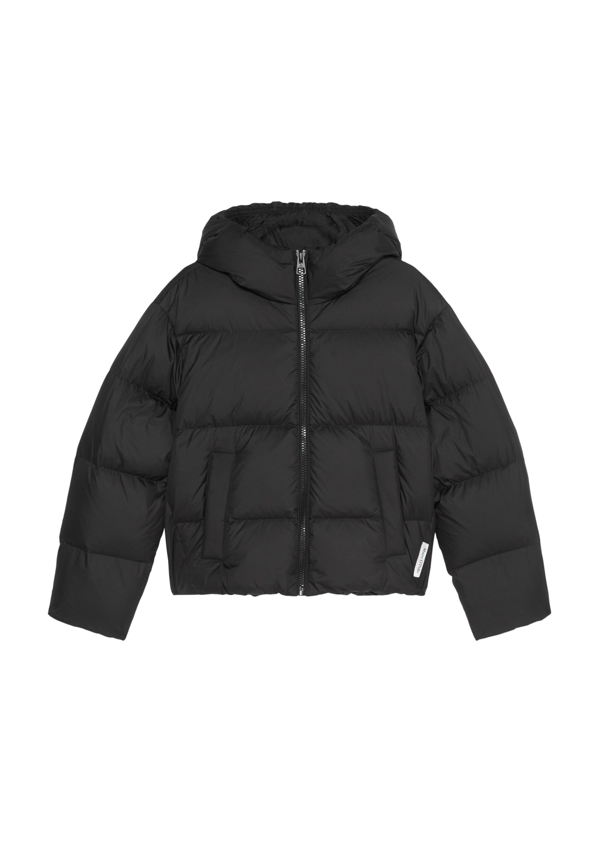 Puffer-Daunenjacke regularin verkürztem V-Shape