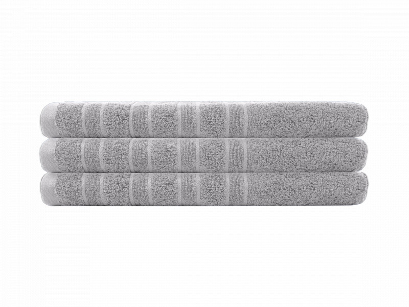 Pure4u set van 3 luxe hotel handdoeken - Grijs