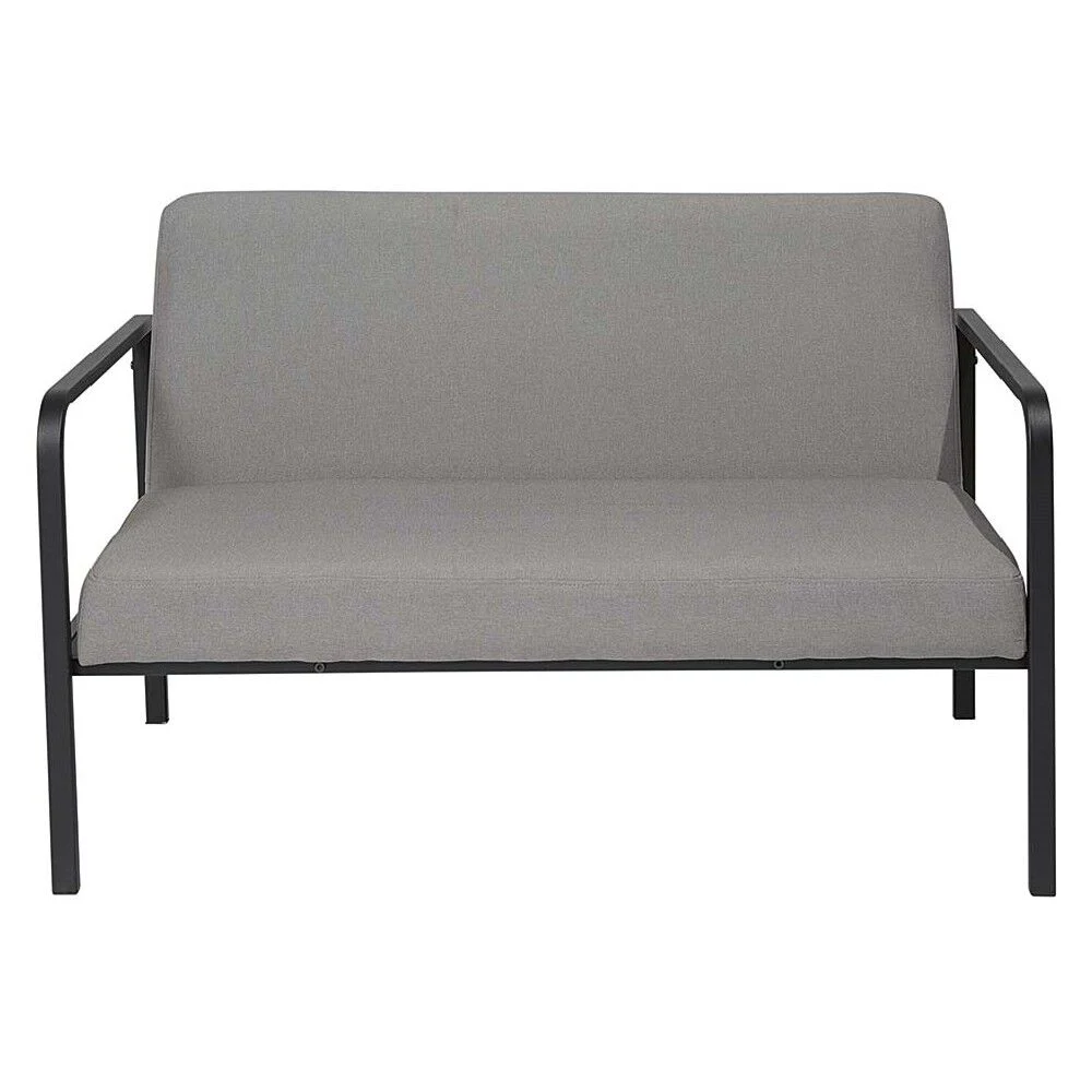Banquette 2 places Gabriel noir et gris