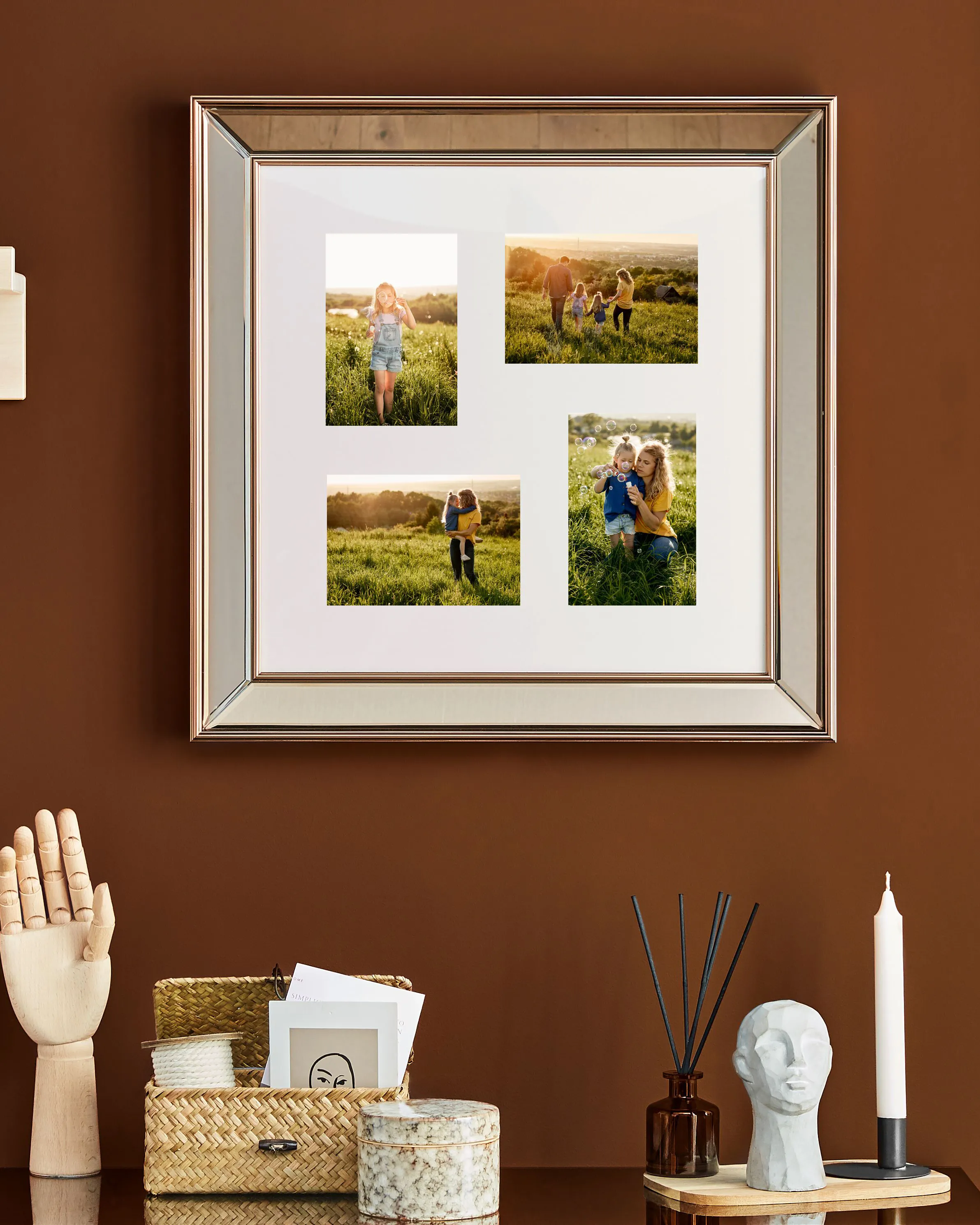 Lijst voor 4 foto's DABOLA Koper